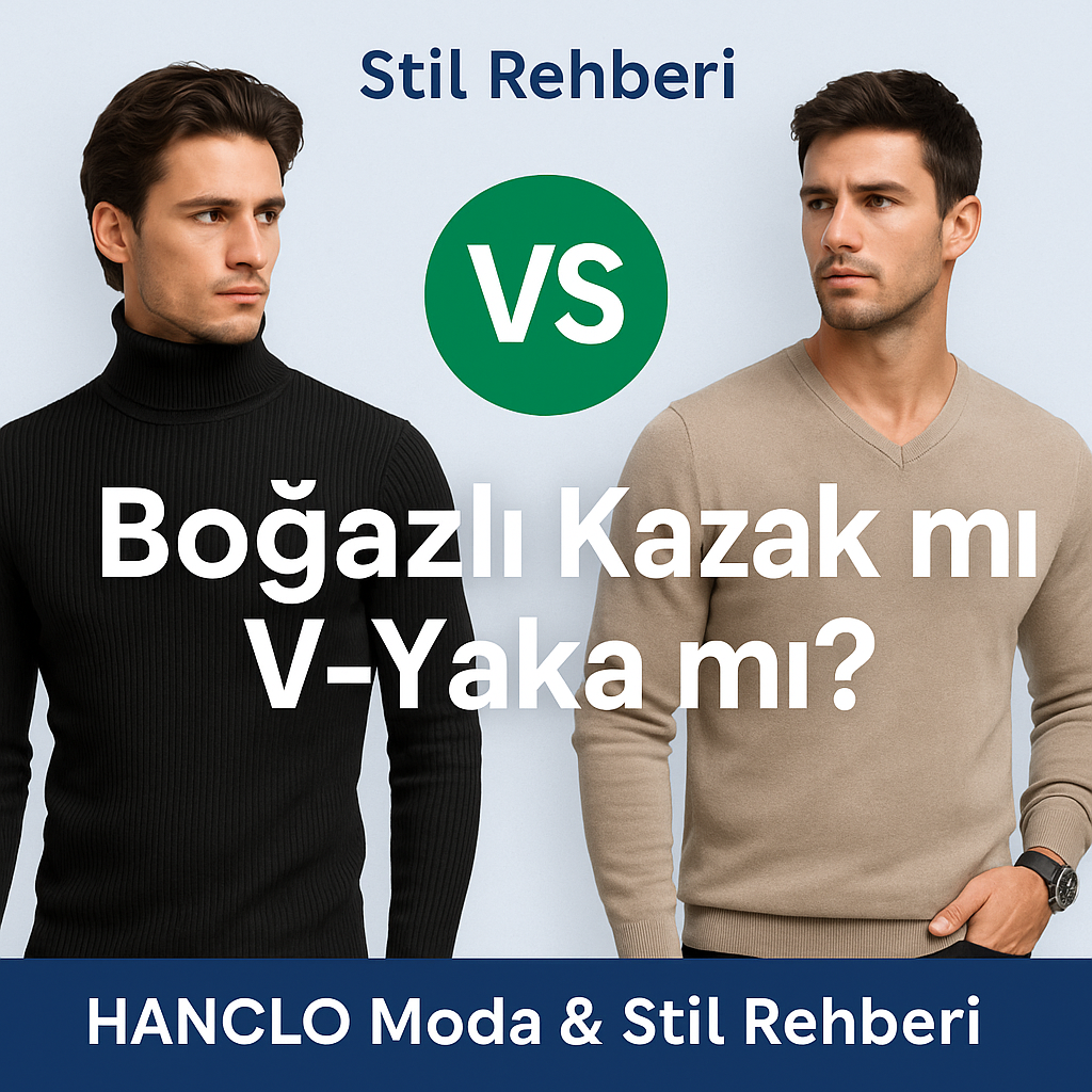 Boğazlı kazak mı, V yaka mı?