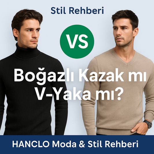 Boğazlı kazak mı, V yaka mı?